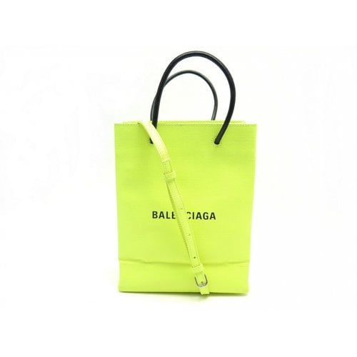 Pre-owned Balenciaga Cloth Crossbody Bag In Yellow
