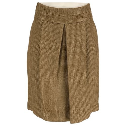 Pre-owned Etro Wool Skirt In Green