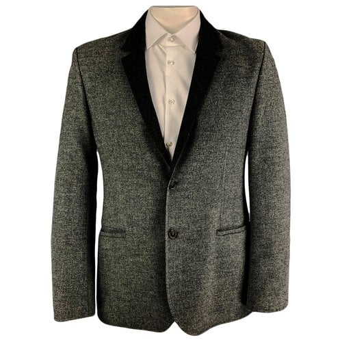 Pre-owned Calvin Klein Collection Wool Jacket In Grey