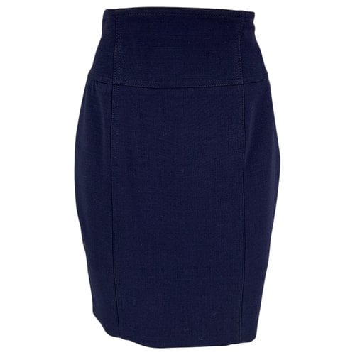 Pre-owned Ralph Lauren Wool Skirt In Blue