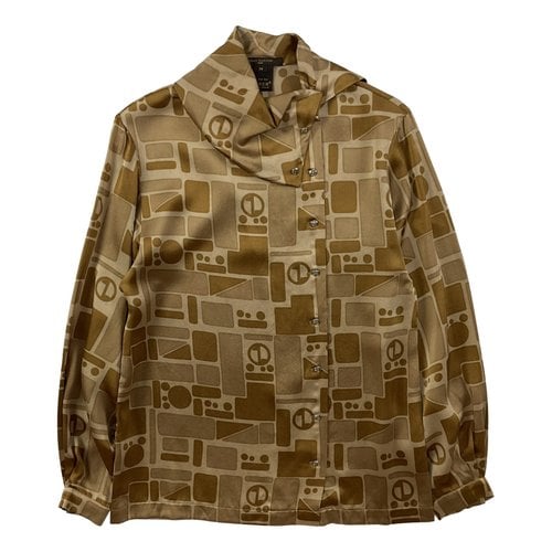 Pre-owned Louis Vuitton Silk Shirt In Gold
