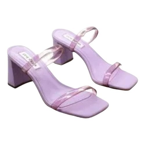 Pre-owned Steve Madden Cloth Sandals In Purple