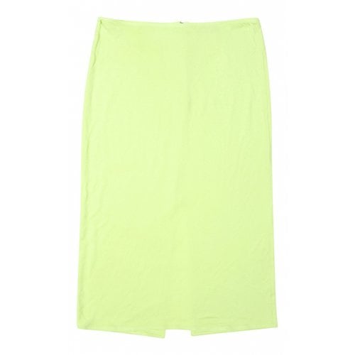 Pre-owned Versace Mid-length Skirt In Green