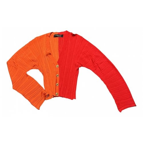 Pre-owned Versace Cardigan In Red
