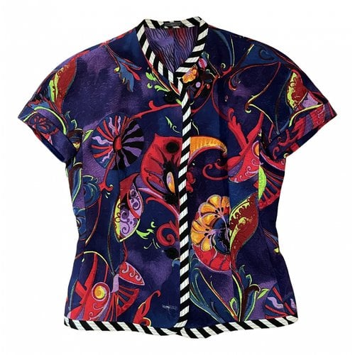 Pre-owned Versace Silk Short Vest In Multicolour