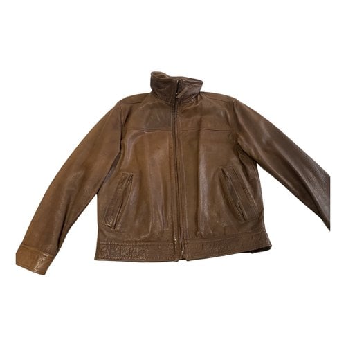 Pre-owned Oakwood Leather Jacket In Camel