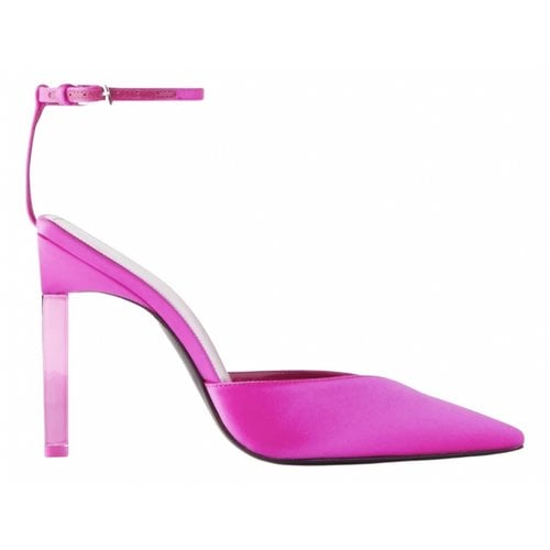 Pre-owned Attico Cloth Heels In Pink