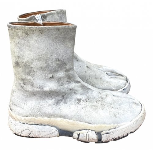 Pre-owned Maison Margiela Boots In White