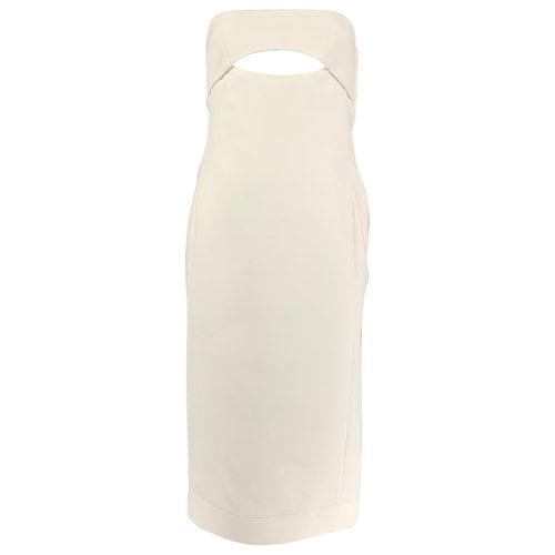 Pre-owned Saint Laurent Dress In White