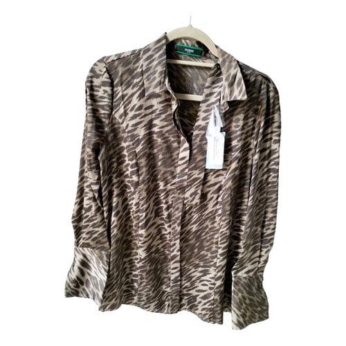 Pre-owned Guess Blouse In Brown