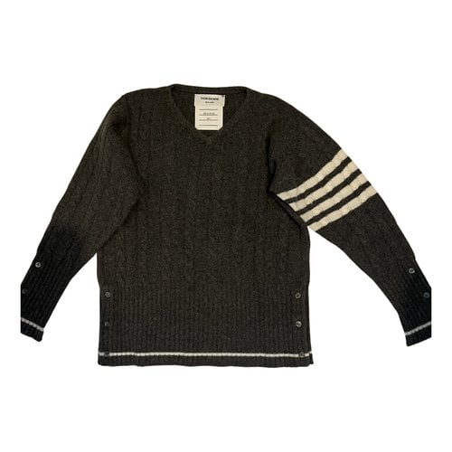 Pre-owned Thom Browne Cashmere Pull In Grey