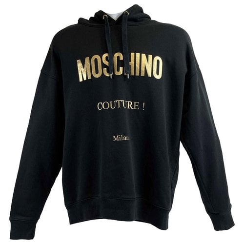 Pre-owned Moschino Cardigan In Black