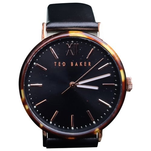 Pre-owned Ted Baker Watch In Black