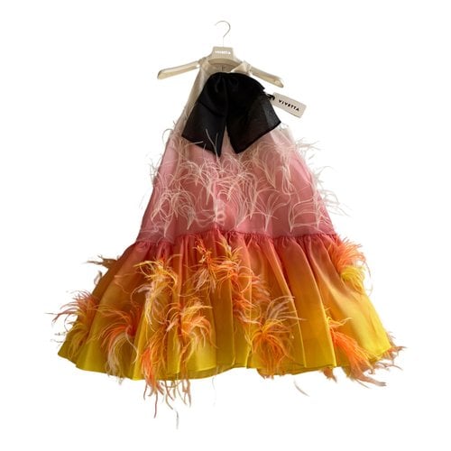 Pre-owned Vivetta Silk Mini Dress In Multicolour