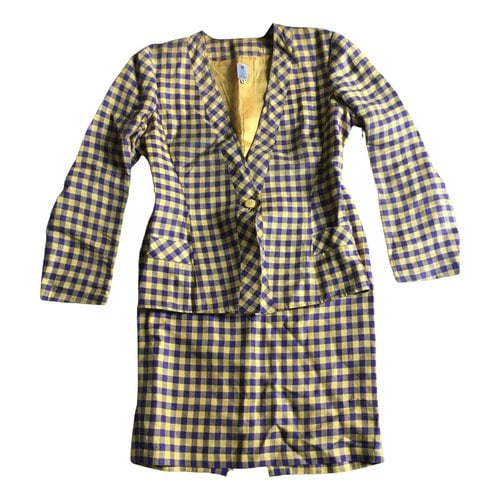 Pre-owned Ungaro Suit Jacket In Yellow