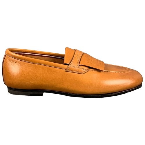 Pre-owned Bally Leather Flats In Yellow