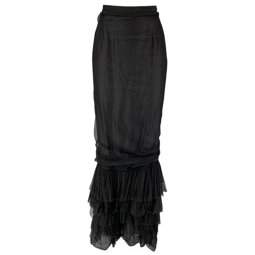 Pre-owned Lanvin Skirt In Black