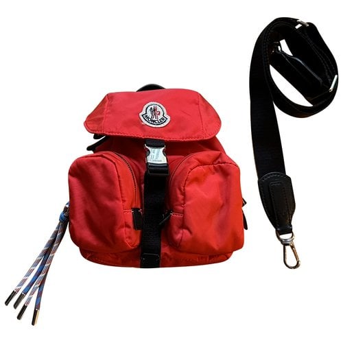Pre-owned Moncler Backpack In Red