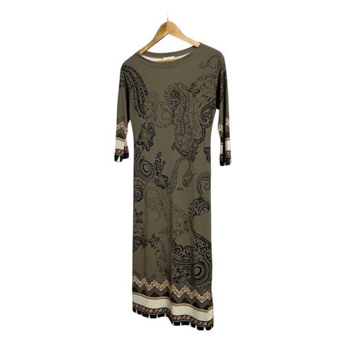 Pre-owned Etro Mid-length Dress In Khaki