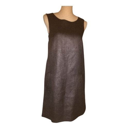 Pre-owned Tara Jarmon Wool Mid-length Dress In Grey