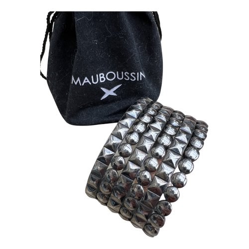 Pre-owned Mauboussin Silver Bracelet In Black