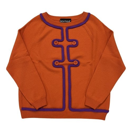 Pre-owned Moschino Wool Jumper In Orange