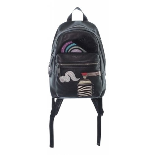 Pre-owned Marc By Marc Jacobs Leather Backpack In Black