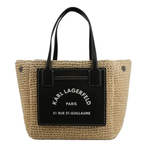 Pre-owned Karl Lagerfeld Cloth Handbag In Multicolour