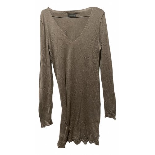 Pre-owned Zadig & Voltaire Silk Mini Dress In Brown