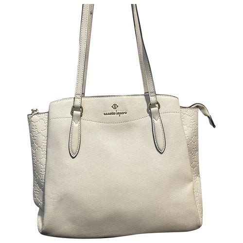Pre-owned Nanette Lepore Leather Satchel In White