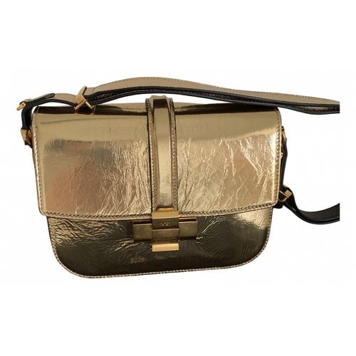 Pre-owned N°21 Patent Leather Handbag In Gold