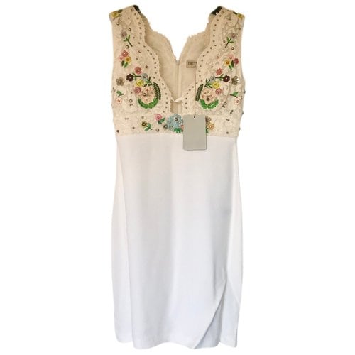 Pre-owned Emilio Pucci Silk Mini Dress In White