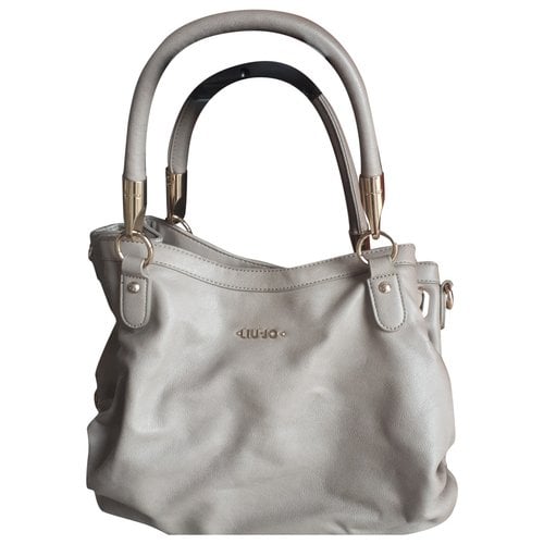 Pre-owned Liujo Leather Handbag In Beige