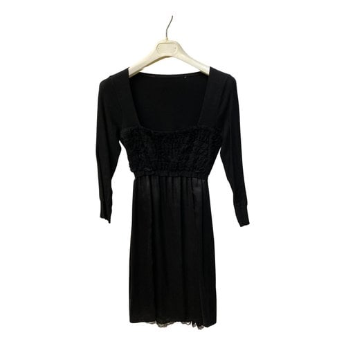Pre-owned Kaos Mini Dress In Black