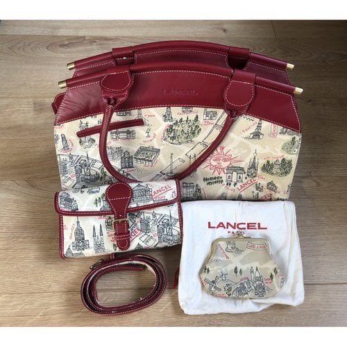 Pre-owned Lancel Cloth Handbag In Multicolour