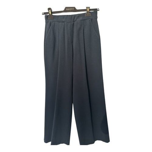 Pre-owned Max Mara Large Pants In Navy