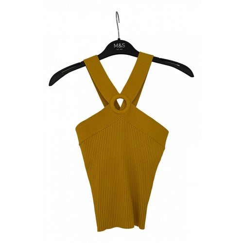 Pre-owned Sandro Camisole In Yellow
