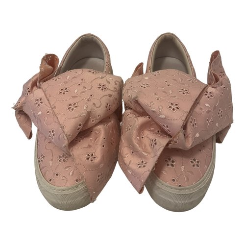 Pre-owned Joshua Sanders Leather Trainers In Pink