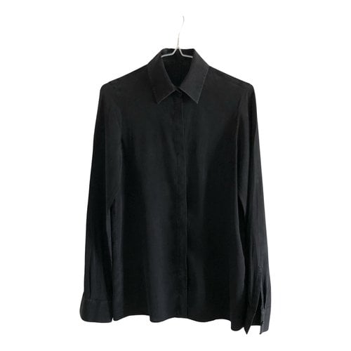 Pre-owned Givenchy Silk Shirt In Black