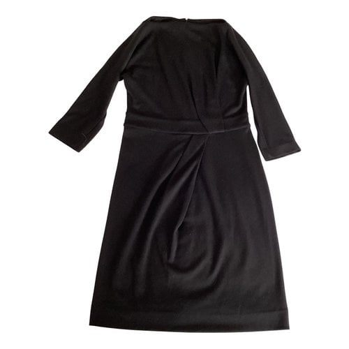 Pre-owned Ferragamo Wool Dress In Black