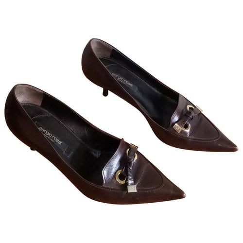 Pre-owned Sergio Rossi Patent Leather Heels In Brown