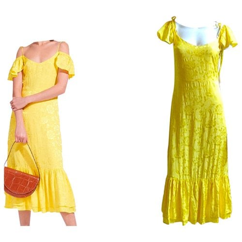 Pre-owned Staud Mini Dress In Yellow