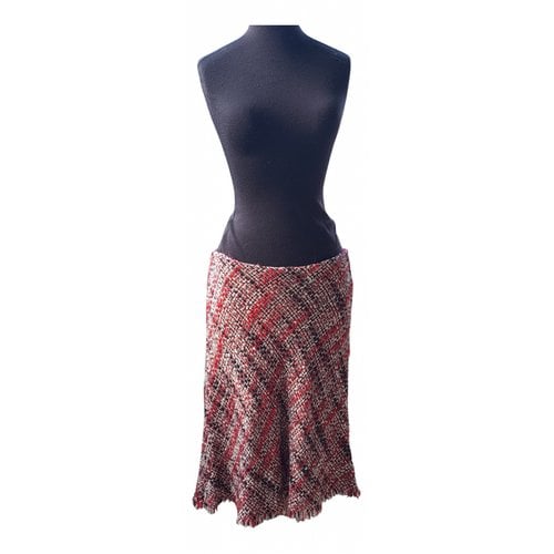 Pre-owned P.a.r.o.s.h Wool Mid-length Skirt In Multicolour
