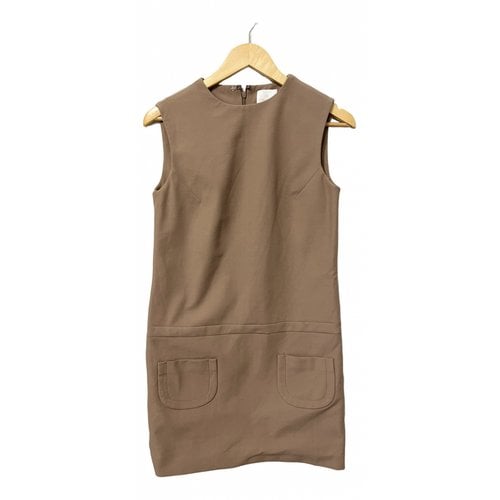 Pre-owned Chicca Lualdi Beequeen Mid-length Dress In Camel