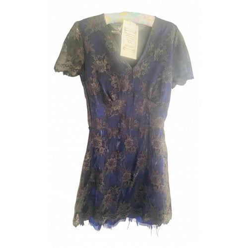 Pre-owned Religion Lace Mini Dress In Navy