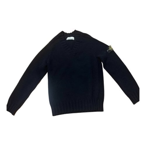 Pre-owned Stone Island Wool Pull In Blue