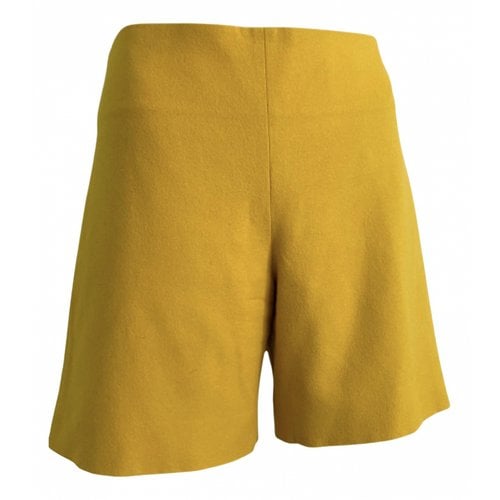 Pre-owned Chloé Wool Shorts In Yellow