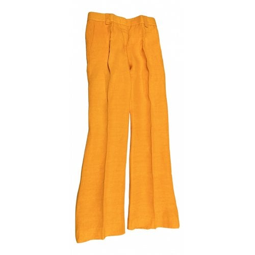 Pre-owned Emilio Pucci Trousers In Orange