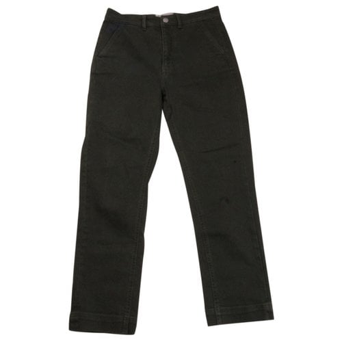 Pre-owned Everlane Straight Jeans In Green