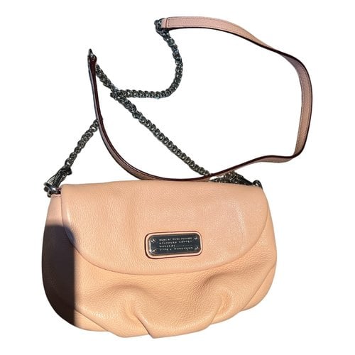 Pre-owned Marc By Marc Jacobs Classic Q Leather Crossbody Bag In Pink